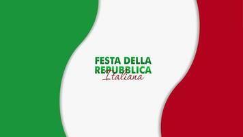 festa della republik italiana, 2 giungno, Italien republik dag 2 juni, Italien nationell flagga. firande bakgrund vektor