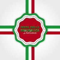 festa della republik italiana, 2 giungno, Italien republik dag 2 juni, Italien nationell flagga. firande bakgrund vektor