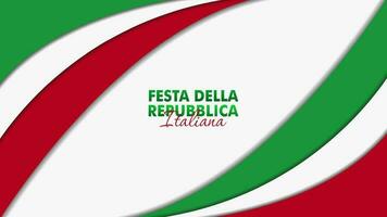 festa della republik italiana, 2 giungno, Italien republik dag 2 juni, Italien nationell flagga. firande bakgrund vektor