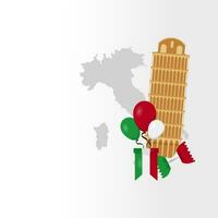 festa della republik italiana, 2 giungno, Italien republik dag 2 juni, Italien nationell flagga. firande bakgrund vektor