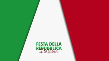 festa della republik italiana, 2 giungno, Italien republik dag 2 juni, Italien nationell flagga. firande bakgrund vektor