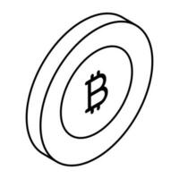 ein Symbol Design von Bitcoinweb vektor