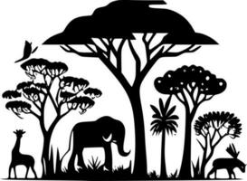 Safari - - schwarz und Weiß isoliert Symbol - - Vektor Illustration