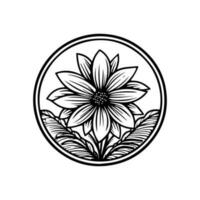 Lotus Logo Design ist ein Symbol von Reinheit und Aufklärung, perfekt zum Marken suchen zu Vitrine ihr spirituell oder Wellness Fokus vektor