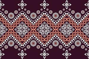 ethnisch Zahl aztekisch Stickerei Stil. geometrisch Ikat orientalisch traditionell Kunst Musterdesign zum ethnisch Hintergrund, Hintergrund, Mode, Kleidung, Verpackung, Stoff, Element, Sarong, Grafik, Vektor Illustration