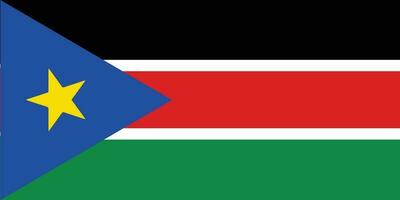 Flagge von Süd sudan.national Flagge von Süd Sudan vektor