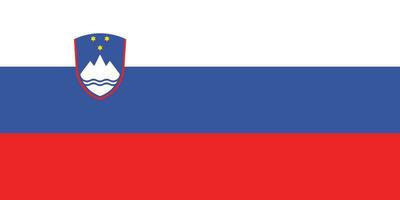 Flagge von slowenien.national Flagge von Slowenien vektor