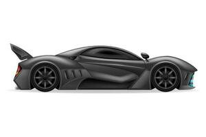 Sport hyper Super Auto Vektor Illustration isoliert auf Weiß Hintergrund