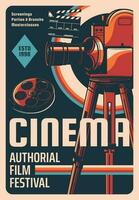 filma festival, bio industri mästarklass affisch vektor