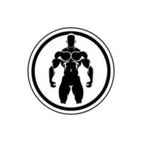 skaffa sig passa i stil med vår dynamisk Gym kondition logotyp design. detta atletisk illustration är perfekt för sporter och konditionsrelaterad märken. vektor