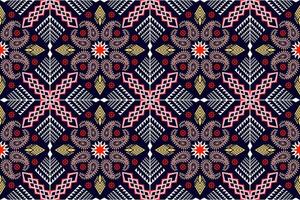 ethnisch Zahl aztekisch Stickerei Stil. geometrisch Ikat orientalisch traditionell Kunst Musterdesign zum ethnisch Hintergrund, Hintergrund, Mode, Kleidung, Verpackung, Stoff, Element, Sarong, Grafik, Vektor Illustration