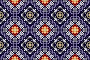 ethnisch Zahl aztekisch Stickerei Stil. geometrisch Ikat orientalisch traditionell Kunst Musterdesign zum ethnisch Hintergrund, Hintergrund, Mode, Kleidung, Verpackung, Stoff, Element, Sarong, Grafik, Vektor Illustration
