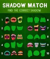 Kind Schatten passend Spiel mit Monster Maws vektor