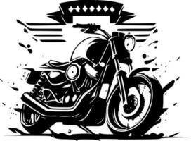 Motorrad - - minimalistisch und eben Logo - - Vektor Illustration