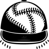 Baseball - - minimalistisch und eben Logo - - Vektor Illustration