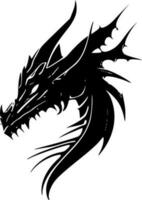 Drachen, minimalistisch und einfach Silhouette - - Vektor Illustration