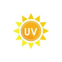 uv Schutz Vektor Symbol, ultraviolett Logo