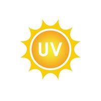 uv Schutz Vektor Symbol, ultraviolett Logo