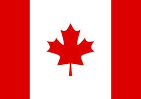 Kanada, kanada flagga. kanadensisk flagga vektor design illustration. kanadensisk flagga form. lönn kanadensisk flagga.