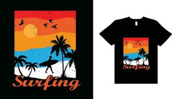 sommar t-shirt design vektor