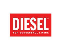 Diesel Marke Logo Kleider Symbol rot Design Luxus Mode Vektor Illustration