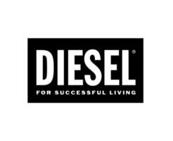 Diesel Logo Marke Kleider Symbol schwarz Design Luxus Mode Vektor Illustration