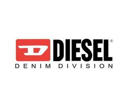 Diesel Marke Logo Symbol mit Name Design Luxus Kleider Mode Vektor Illustration