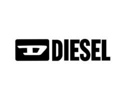 diesel logotyp varumärke symbol svart design lyx kläder mode vektor illustration