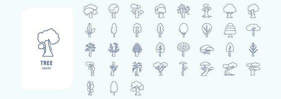 Sammlung von Symbole verbunden zu Baum, einschließlich Symbole mögen Apfel, Heuschrecke, Magnolie, Ahorn und Mehr vektor