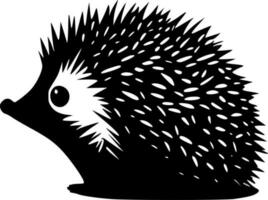 Igel - - schwarz und Weiß isoliert Symbol - - Vektor Illustration