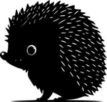 Igel - - schwarz und Weiß isoliert Symbol - - Vektor Illustration