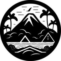 Hawaii - - minimalistisch und eben Logo - - Vektor Illustration