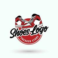 Schuhe Logo Design Turnschuhe Logo Design vektor