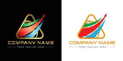 exportera logotyp design, färgrik abstrakt vektor branding logotyp.