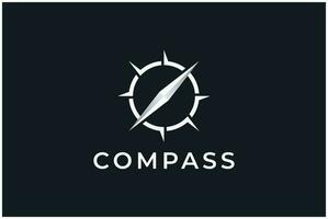 einfach Kompass Logo vektor