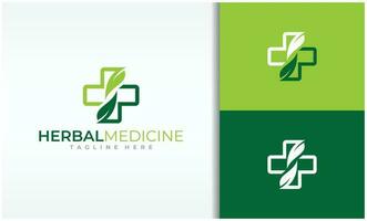 naturlig medicinsk logotyp vektor