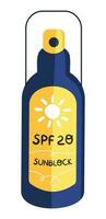 Sonnenschutz sprühen Flasche mit spf 20 Vektor Illustration