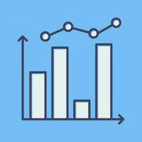 Statistik-Vektorsymbol vektor