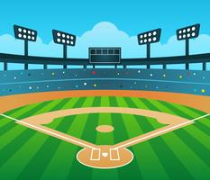 Baseballstadion-Hintergrund-Vektor vektor
