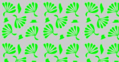 nahtlos Muster gezeichnet Grün Blätter auf ein grau Hintergrund Abstraktion. eps10 Vektor