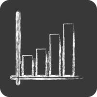 ikon matematisk modell. relaterad till maskin inlärning symbol. krita stil. enkel design redigerbar vektor