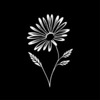 Blume - - minimalistisch und eben Logo - - Vektor Illustration