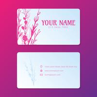 Blumenschablone für BusinessCard-Grafiken vektor