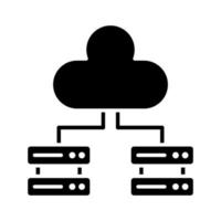 Cloud-Server-Symbol vektor