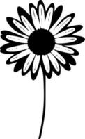 Gänseblümchen - - minimalistisch und eben Logo - - Vektor Illustration