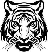 Tiger - - schwarz und Weiß isoliert Symbol - - Vektor Illustration