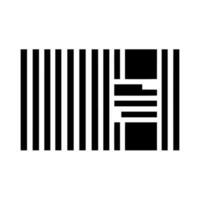 svart och vit streckkod för logotyp vektor