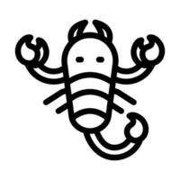 scorpion ikon design vektor