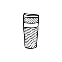flaska vatten rostfri linje konst logotyp vektor