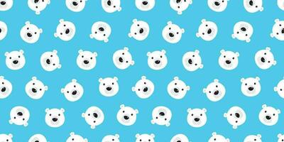 Bär nahtlos Muster Vektor Polar- Bär Panda Teddy Hintergrund Hintergrund isoliert wiederholen